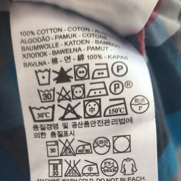 Levi’s Men’s Plaid Button Down Shirt | Multi-Color Blue Red Grey | Size M - Picture 5 of 11